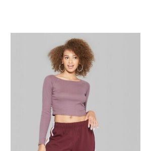 Wild Fable long sleeve crop top